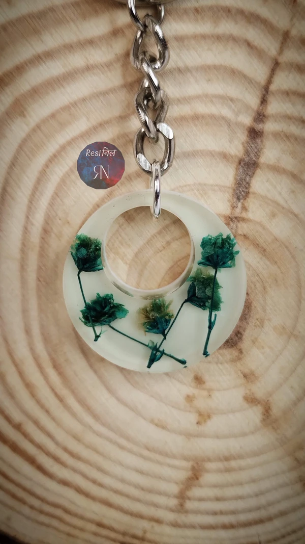 Floral Resin Keychain (C)