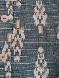 Straight Kurta With Embroidery Designs - M, Gulf Stream
