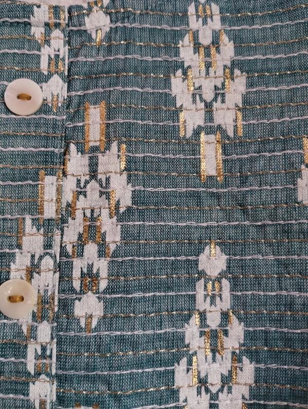 Straight Kurta With Embroidery Designs - M, Gulf Stream