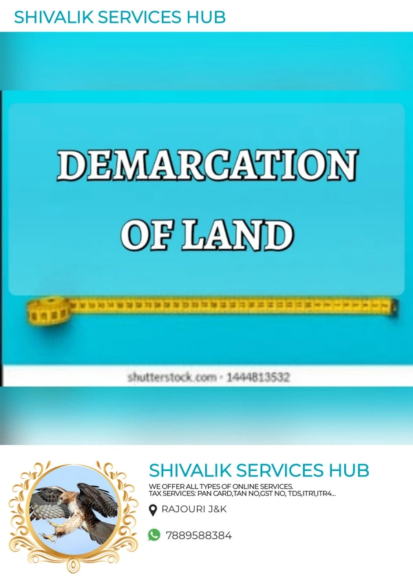 DEMARKATION OF LAND - White