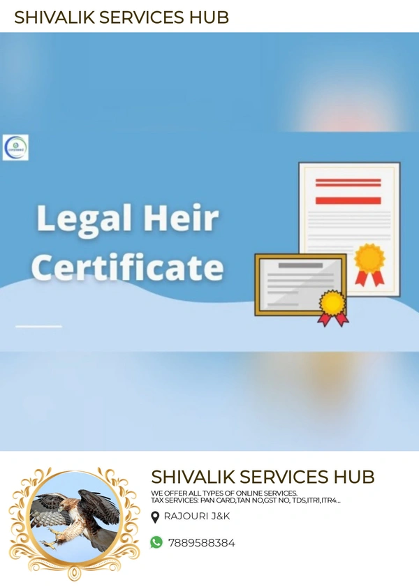 Certificate LEGAL HEIR CERTIFICATE - Teal