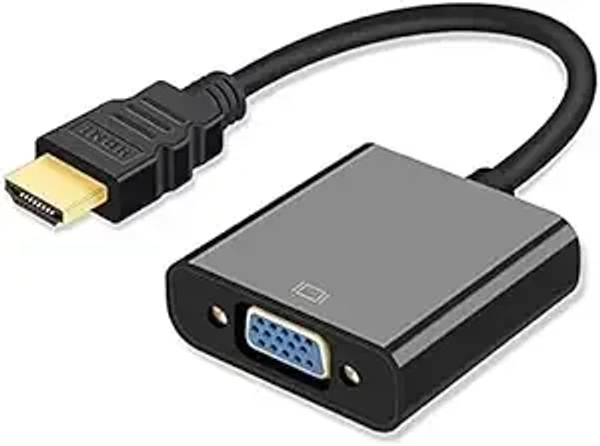 HDMI to VGA Adapter (Male to Female) Compatible for Computer, Projector, HDTV, Desktop, Laptop, PC, Monitor, Chromebook, Raspberry Pi, Roku, Xbox and More