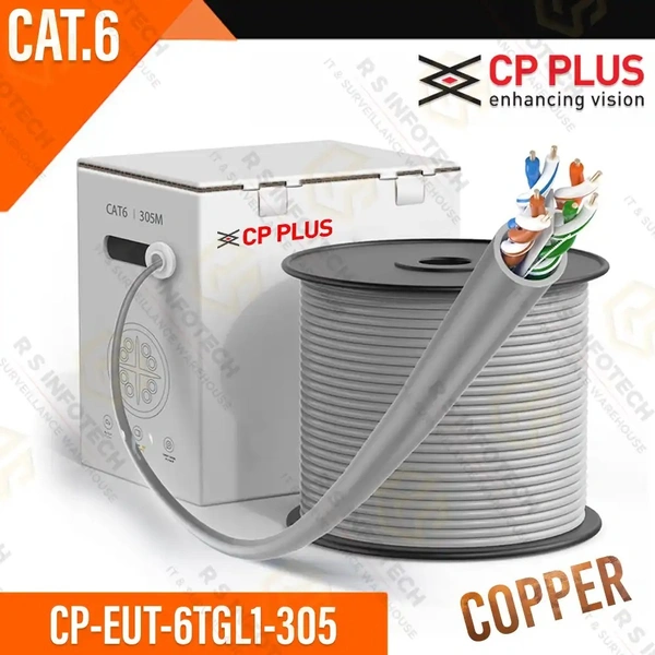 CP-PLUS CP PLUS CP-EUT-6TGL1-30 CAT.6 305MTR COOPER CABLE - 305 METER
