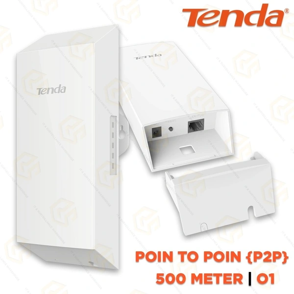 TENDA OUTDOOR POINT TO POINT O1 2.4GHZ 500MTR (3YEAR) - 1 PAIR