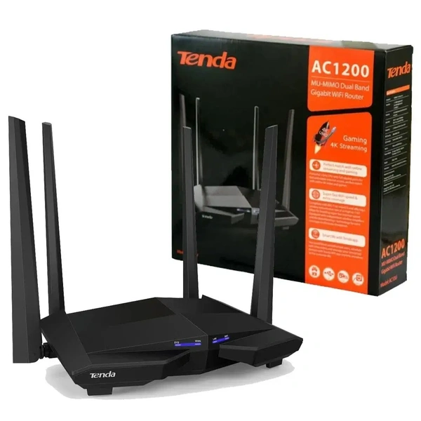 TENDA AC10 DUALBAND 1200MBPS GIGABIT ROUTER | REPEATER | RANGE EXTENDER (3YEAR)