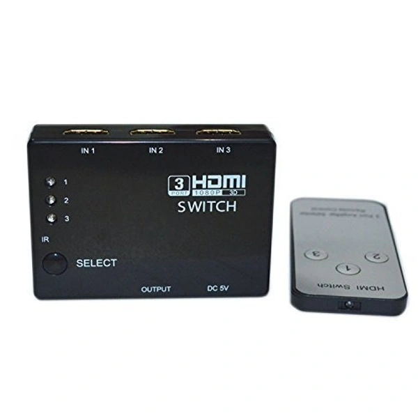 3 Ports HDMI Switch Hub with Remote