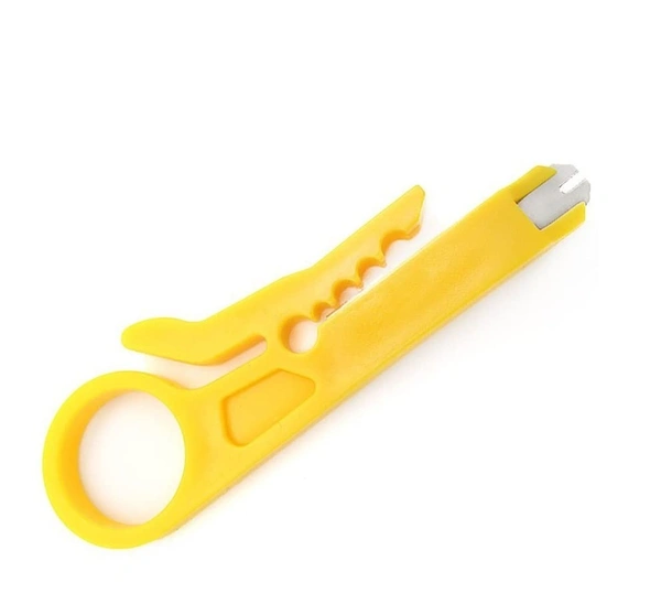 Mini Wire Stripper Crimper Pliers Crimping Tool Cable Stripping Wire Cutter Punch Down Cutter for RJ45 Cat5 Network Wire Cable, Data Telephone cable, Computer UTP Cable