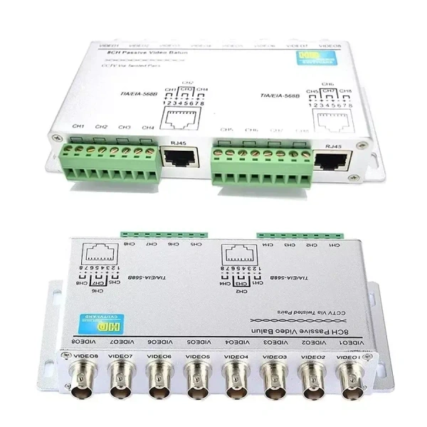 8 Channel Passive HD Transceiver Utp Video Balun for CCTV