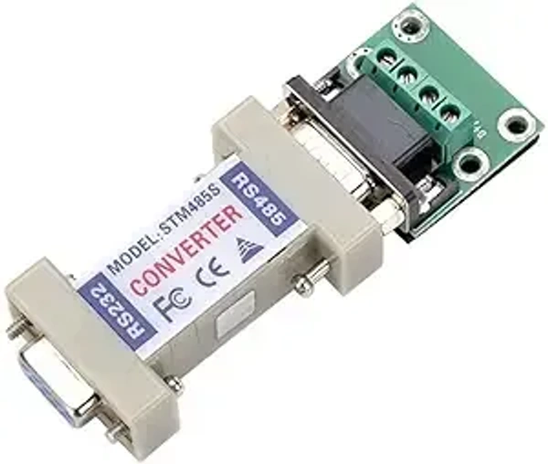 RS 232 to RS 485 Passive Communication Converter Adapter, DB9 Female to Male, 300-115200bps, 1200m Transmission Distance, Asynchronous Half-Duplex for Industrial Use