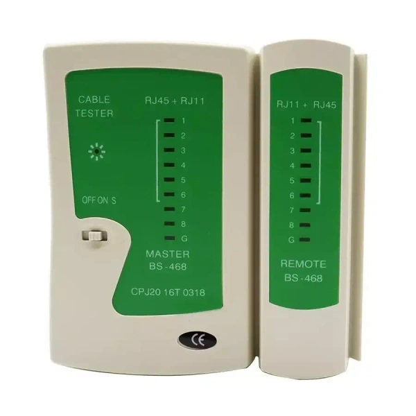 Network Cable Tester, RJ45 And RJ11 Lan Cable Tester With 9V Battery, LED Indicators RJ12 CAT5 CAT 6 UTP Ethernet Cable Tester, RJ11 RJ12 ethernet Cable Tester