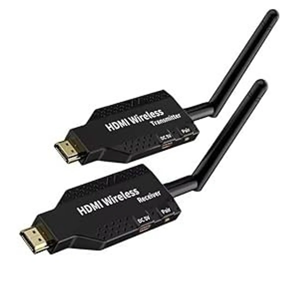 50m Extender HDMI Wireless Plug and Play 50M Wireless HDMI Transmitter and Receiver 1080P HD WiFi for Laptop to TV