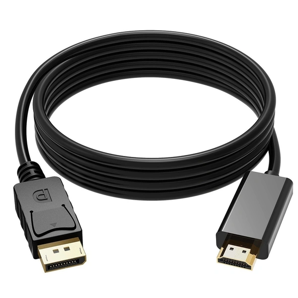 DP to HDMI 1.8-Meters Gold Plated DisplayPort to HDTV HDMI Cable Converter Adapter