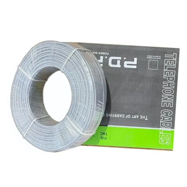 PDPI 1 Pair 0.4mm 90m HDPE Telephone Cable, No. of Units: 1 x 1 P, Un-Shielded
