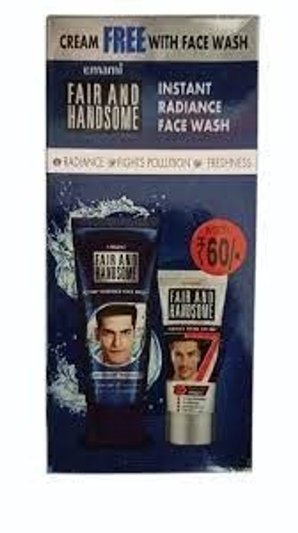 Faire And Handsome Instant Radiance Face Wash  - (50g+25g)