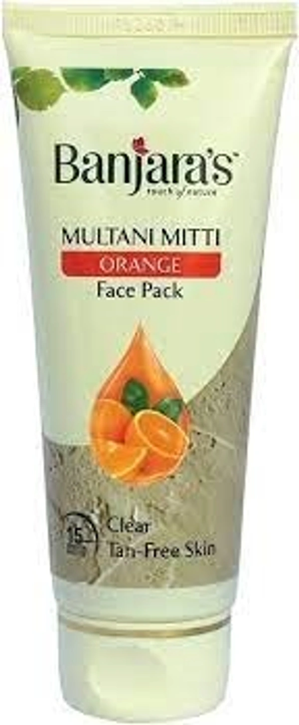 Banjaras Multani Mitti Orange Face Pack  - 50g