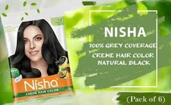 Nisha Natural Black 1.0 - 20g20ml