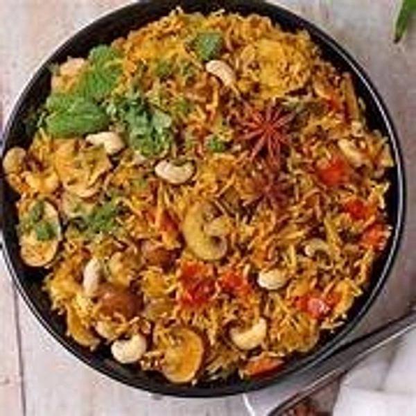 Mushroom Biryani - TAJ