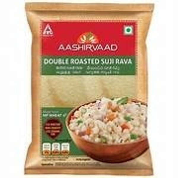 AAshirwad Double Roasted Suji Rava - 500GM