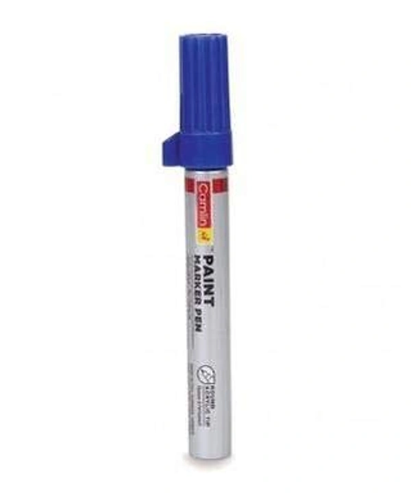 camlin blue paint marker with extra tip free pak of-10 | Royal Stationers Best Quality Guarantee