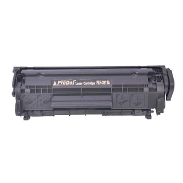 ProDot PLH-2612A Toner Cartridge for Q2612A HP and Canon Laserjet Printers (Black, Pack of 1) | Royal Stationers Best Quality Guarantee
