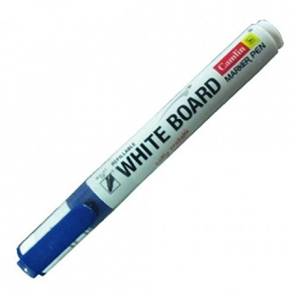 Camlin White Board Bold Point Tip Marker Pen- Blue (Pack of 10)  | Royal Stationers Best Quality Guarantee