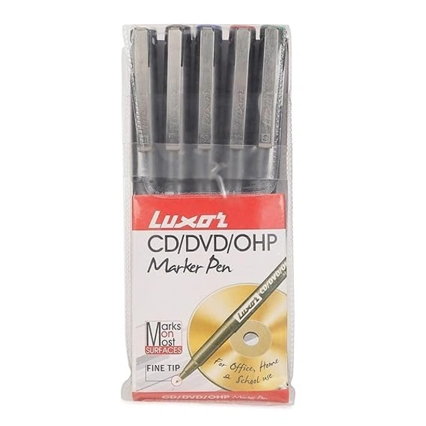 Luxor 968 Ohp Permanent Marker-Set Of 5 | Fine | Royal Stationers Best Quality Guarantee