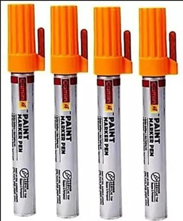 camlin paint  marker with extra tip free  pack of 10 - orange | Royal Stationers Best Quality Guarantee