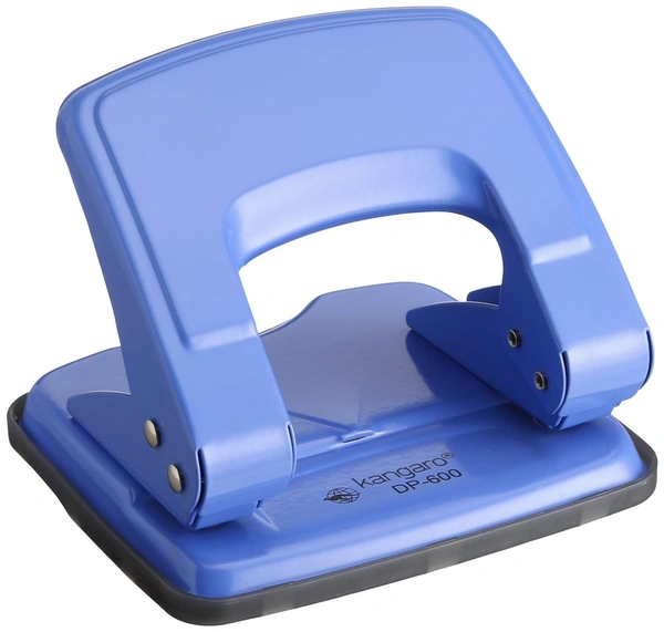 Kangaro Desk Essentials DP-600 2 Hole Metal Classic Medium Paper Punch | Removable Chip Tray With Durable Steel Consecution | Royal Stationers Best Quality Guarantee