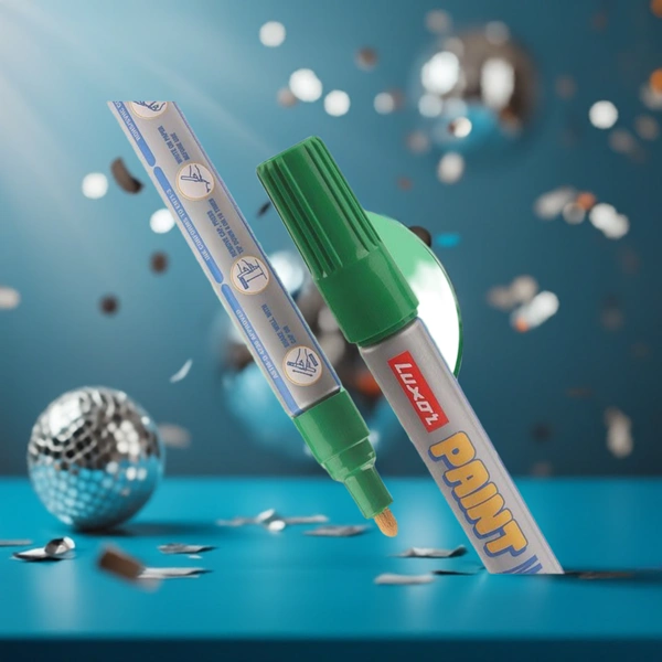 Luxor green Paint Marker With Extra Tip Free Pak Of-10 | Royal Stationers Best Quality Guarantee