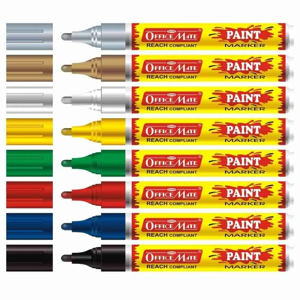 Officemate Paint Marker blue Pack Of 10 Pcs | Royal Stationers Best Quality Guarantee