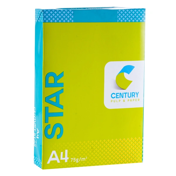 Century Star photo Copier Paper - A4 Size, 75 GSM, 1 Ream 500 Sheet | Royal Stationers Best Quality Guarantee
