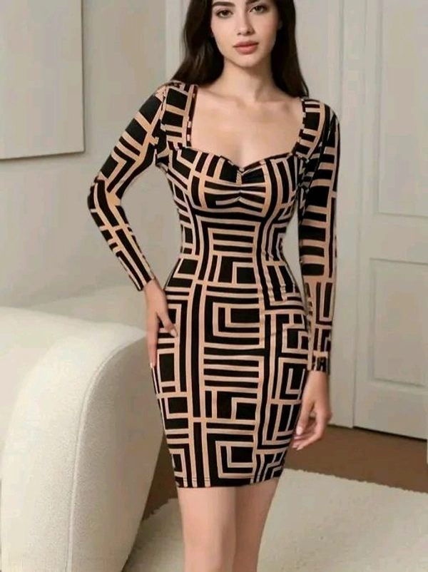 Classic Glamorous Women Dress slim Fit - M