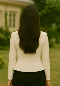 Womens Blazer | Double Breasted Slim Fit| Premium Fabric - L