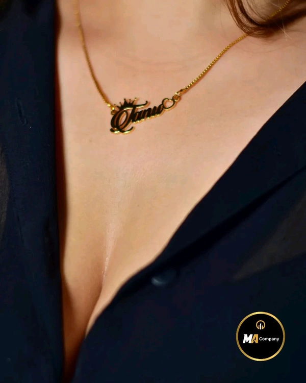 Customized / Personalized Your Name Necklace Gold Plated Premium Quality