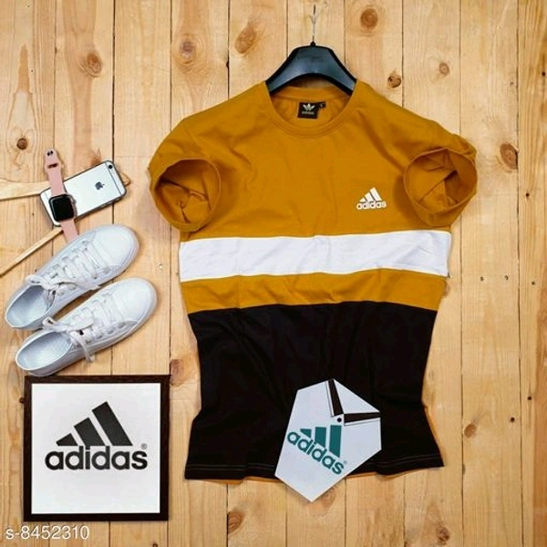 ( ADIDAS )Men's round necked half slives - M