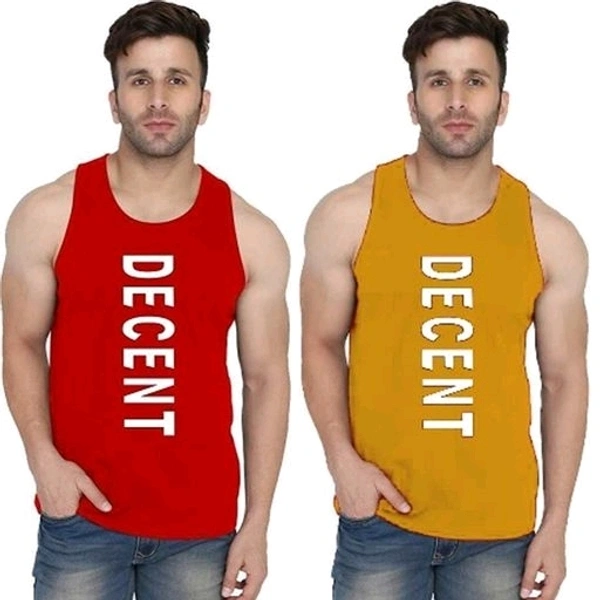 M.A Fashion ( COMBO ) Deemed men printed vest1 - L