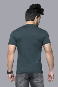 Cotton Round Neck Half Sleeve T-shirt For Men 3 - L
