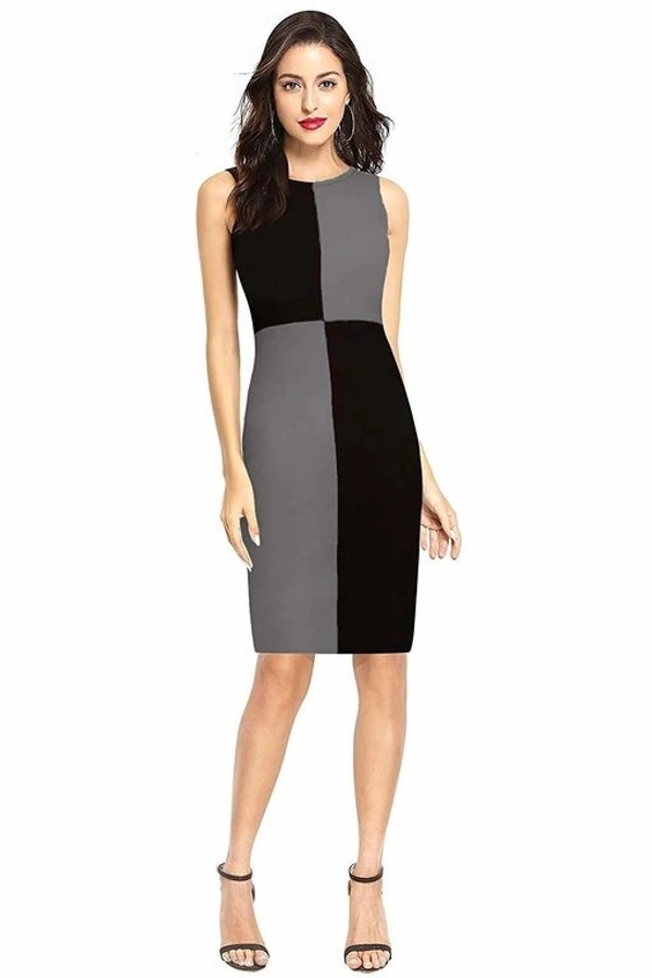 Grey & Black Cross Off Shoulder One Piece - M