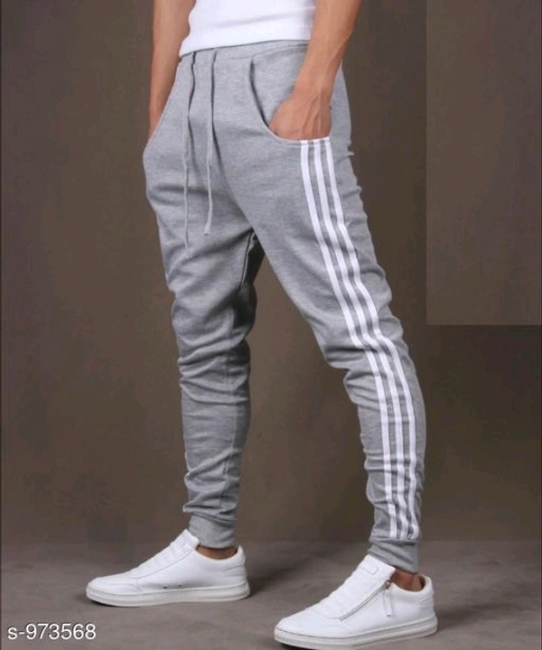 Mens Casual Solid Track Pants - XL