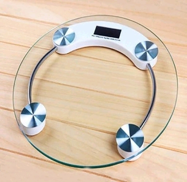 Mezire Digital Round 8 Mm Thick Tempered Glass Weighing Scale (Multicolor) 25
