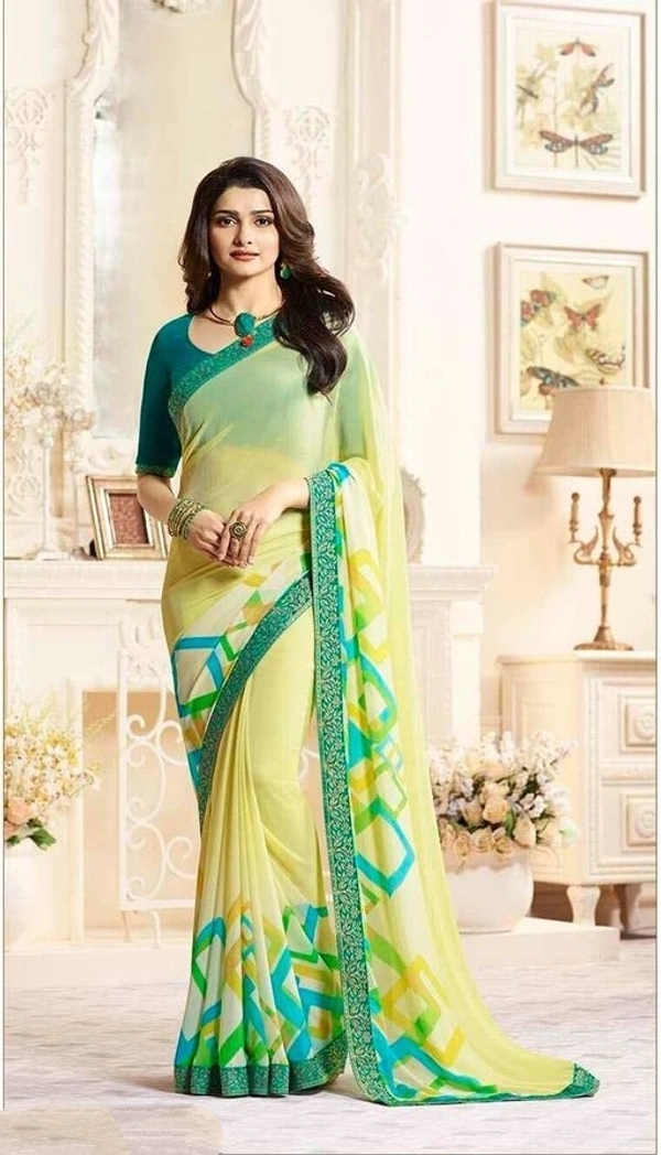 Pretty Chiffon Printed Saree 131