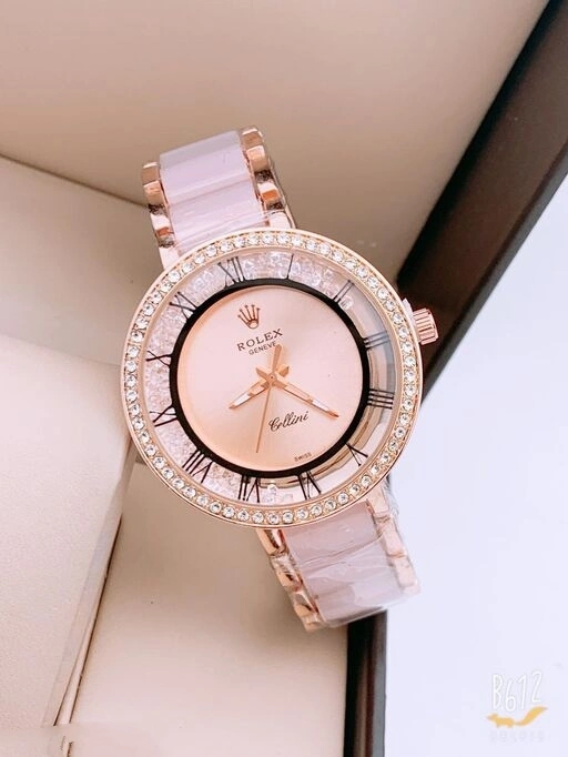 Rolex New Trend Watch For Ladies Modern Girls Fashion Luxury Rose