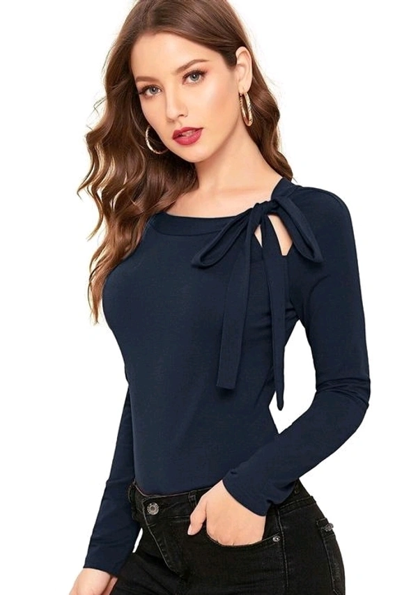 Stylish Casual Sleeveless Solid Women Top 2 - L