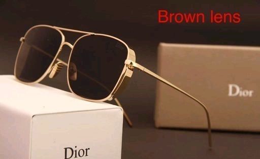 美品✨Christian Dior Logo Gold Sunglasses Christian Dior Oversized Gold Metallic Sunglasses