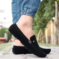 ( Tommy Hilfiger ) Stylish Men's Black Colour Loafers - 9