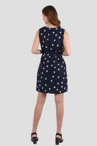 Trendy Printed Dress3 - XXXL