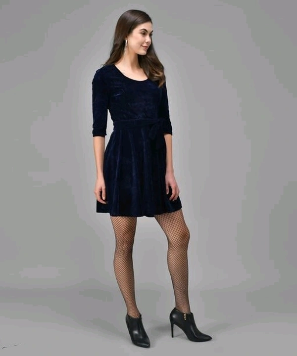 velvet stylish dress4 - S