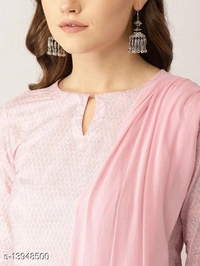 Women Cotton A-line Printed Long Kurti With Palazzos - XXL