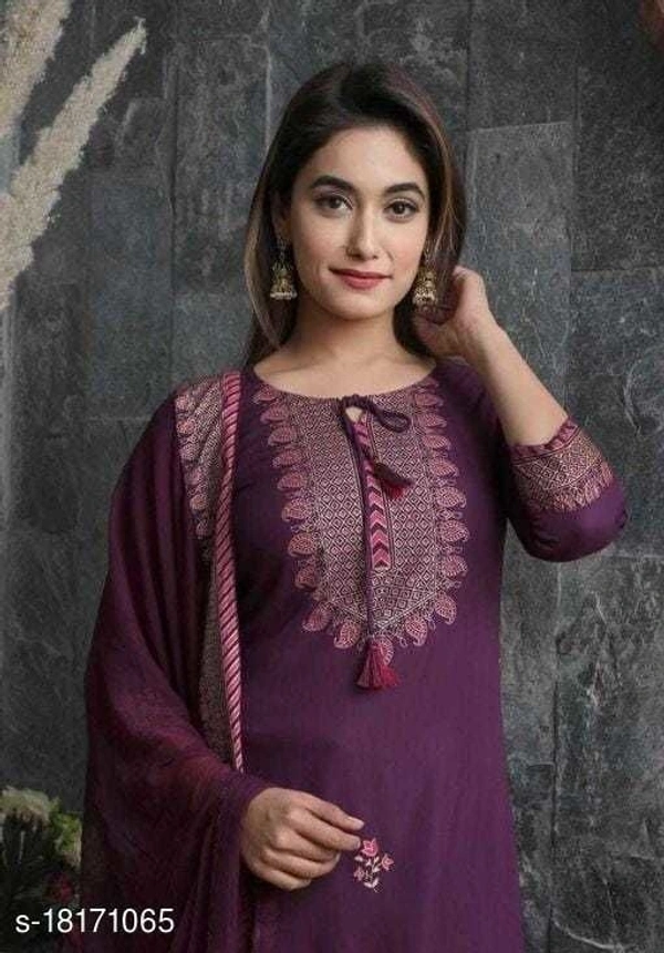 Women Rayon Straight Printed Long Kurti With Palazzos - XL