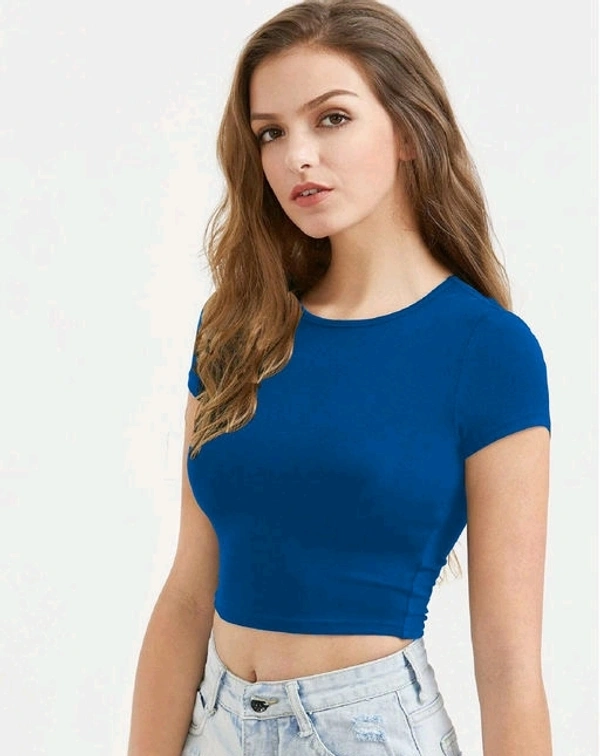 Women's Solid Cotton Top 6 - L